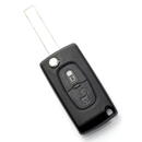 Carguard Citroen / Peugeot 407 - Carcasa tip cheie briceag cu 2 butoane, lama HU83-SH2 fara suport baterie