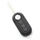 Carguard Fiat - Carcasa cheie tip briceag, 3 butoane, negru