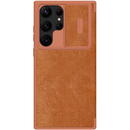 Nillkin Nillkin Qin Leather Pro Case for Samsung Galaxy S23 Ultra Cover with Flip Camera Cover Brown
