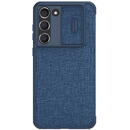 Nillkin Qin Cloth Pro Case for Samsung Galaxy S23+ Flip Cover Camera Cover blue