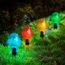 Generic Lampă solară pentru grădină cu LED - model ciupercă, 11 cm