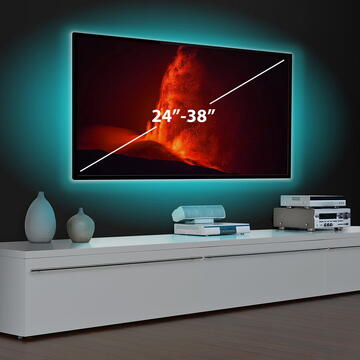 Bandă LED SMART -  pentru iluminare ambientală TV, 24”-38” - SunShine