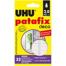 UHU UHU Patafix homedeco - lipici din plastic alb - 32 buc / pachet