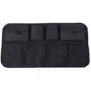 Car organizer on the back of the rear seat for the trunk black