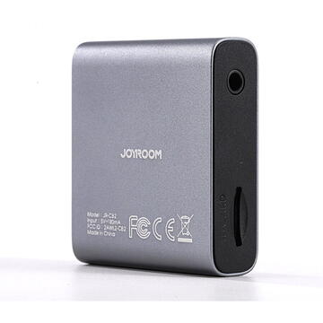 Joyroom Bluetooth AUX transmitter (transmitter / receiver) for car, TV gray (JR-CB2)