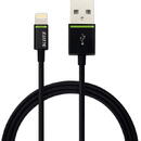 Cablu de date LEITZ Complete, Lightning USB la USB-A, 30 cm, negru