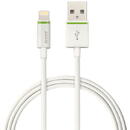 Leitz Cablu de date LEITZ Complete Lightning, port USB, 2 m - alb