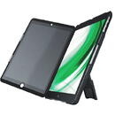 Multi-carcasa LEITZ Complete, cu stativ si capac cu filtru Privacy landscape pentru iPad Air - negru