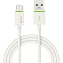 Leitz Cablu de date LEITZ Complete, USB-C la USB-A, cu iesire pana la 3.1A, 1 m, alb