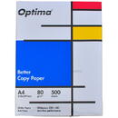 Hartie alba pentru copiator A4, 80g/mp, 500coli/top, 5 topuri/cutie, Optima