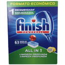 finish Pastile detergent automat pentru masina vase, 63 buc/cutie, All in 1 - FINISH