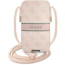 Guess Handbag GUPHM4GDPI 6.1" pink/pink hardcase 4G Stripe