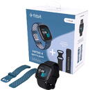 Fitbit Versa 4 Smart Watch Sports Pack with Blue Sports Band