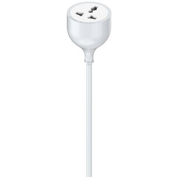 Prelungitor Extension cord with one AC socket LDNIO SC1017, 5m (white)