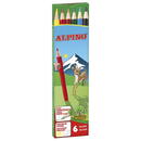 Alpino Creioane colorate, cutie carton, 6 culori/set, ALPINO