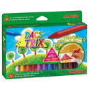 Alpino Creioane cerate soft, triunghilare, cutie carton, 12 culori/cutie, ALPINO DacsTrix