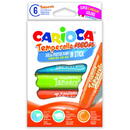 Carioca Creioane tempera fluorescente, lavabile, 6 culori/cutie, CARIOCA Temperello Neon