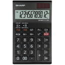 Sharp calculators Calculator de birou, 12 digits, 155 x 97 x 12 mm, dual power, SHARP EL-126RWH - negru/alb
