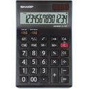 Sharp calculators Calculator de birou, 14 digits, 176 x 112 x 13 mm, dual power, SHARP EL-145TBL - negru
