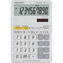 Calculator de birou, 10 digits, 149 x 100 x 27 mm, dual power, SHARP EL-M332BBL - gri/alb