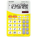 Sharp calculators Calculator de birou, 10 digits, 149 x 100 x 27 mm, dual power, SHARP EL-M332BBL - gri/galben