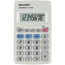 Sharp calculators Calculator de buzunar, 8 digits, 103 x 60 x 8 mm, SHARP EL-233S - alb