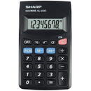 Sharp calculators Calculator de buzunar, 8 digits, 103 x 60 x 8 mm, SHARP EL-233SBBK - negru