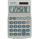 Sharp calculators Calculator de buzunar, 8 digits, 116 x 71 x 17 mm, dual power, capac plastic, SHARP EL-240SAB - gri