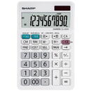 Calculator de birou, 10 digits, 152 x 94 x 28 mm, dual power, SHARP EL-330W - alb