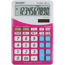 Sharp calculators Calculator de birou, 10 digits, 149 x 100 x 27 mm, dual power, SHARP EL-M332BBL - gri/roz