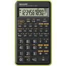 Calculator stiintific, 10 digits, 131 functii, 144 x 75 x 10 mm, SHARP EL-501TBGR - negru/verde