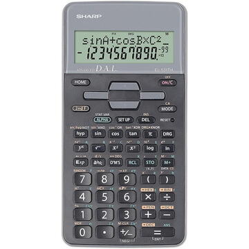 Calculator de birou Sharp calculators Calculator stiintific, 10 digits, 273 functii, 161x80x15mm, dual power, SHARP EL-531THGR-negru/gri