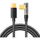 JOYROOM Joyroom USB C cable angled - USB C for fast charging and data transfer 100W 1.2 m black (S-CC100A6)