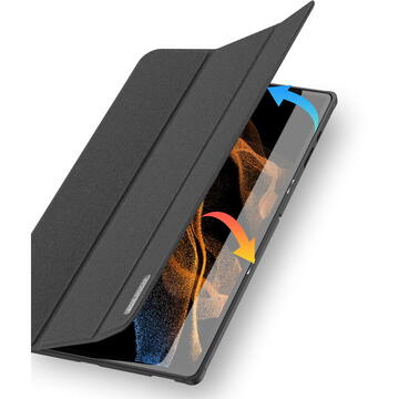 Husa Dux Ducis Domo foldable cover for tablet with Smart Sleep function Samsung Galaxy Tab S8 Ultra stand black