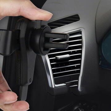 Hurtel Car Holder H01 Black gravity car holder for the ventilation grille