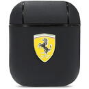 Ferrari Ferrari FESA2LEBK AirPods cover black/black On Track Leather