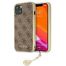 Guess GUHCP13MGF4GBR iPhone 13 6.1 "brown / brown hardcase 4G Charms Collection