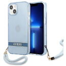 Guess GUHCP13MHTSGSB iPhone 13 6.1 "blue / blue hardcase Translucent Stap