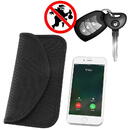 Hurtel Anti-theft Case for Car Keys Phone Radio Blocking Faraday Box Faraday Cage 20cm x 11cm Black