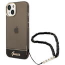 Guess GUHCP14MHGCOHK iPhone 14 Plus 6,7 "black / black hardcase Translucent Pearl Strap