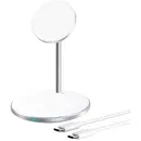 choetech Choetech Qi 15W Wireless Charger for iPhone and AirPods Magnetic Holder Compatible with MagSafe silver (T581-F)