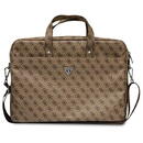 Guess Bag GUCB15P4TW 16 "brown / brown Saffiano 4G Triangle Logo