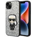 Karl Lagerfeld KLHCP14MGFKPG iPhone 14 Plus 6.7 "hardcase silver / silver Glitter Flakes Ikonik