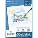 Canson Bloc desen A5, 10 file - 300 g/mp, pentru acuarele, CANSON Aquarelle