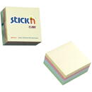 Stick'n Cub notes autoadeziv 76 x 76 mm, 400 file, Stick"n - 4 culori pastel