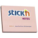 Stick'n Notes autoadeziv 76 x 101 mm, 100 file, Stick"n - roz pastel