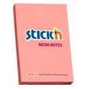 Stick'n Notes autoadeziv 76 x 51 mm, 100 file, Stick"n - roz neon