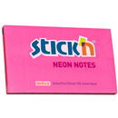 Stick'n Notes autoadeziv 76 x 127 mm, 100 file, Stick"n - roz neon