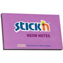 Stick'n Notes autoadeziv 76 x 127 mm, 100 file, Stick"n - mov neon
