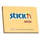 Stick'n Notes autoadeziv 76 x 101 mm, 100 file, Stick"n - portocaliu pastel